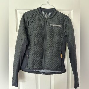 Adidas Black Bomber Jacket with Quilted Design size M